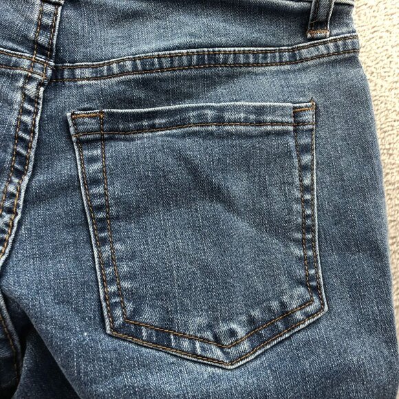 NWT No Boundaries Womens Jeans Size 2 Cargo Bootcut Denim Blue Mid Rise Casual - Picture 14 of 16